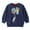 #234-Navy, variant on Toddler Baby Boy Embroidered Graphic Long Sleeve T-Shirt Excavator Tops Kids Striped Tees