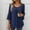 Navy, variant on Hot days, bold styles Olyvenn Women's Plus Size Ruffle 3/4 Sleeve Blouses Casual Elegant Dressy Crew Neck Double Layers Sparkly Mesh Tunic Tops Black XL