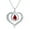 Garnet, variant on AOBOCO I Love You Mom Necklace Sterling Silver Heart Pendant Necklace with Natural Gemstone Birthday Christmas Jewelry Gifts for Women Mom Mama Nana