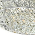 thumbnail image 2 of CWI Lighting Eternity8 Light Drum Shade Metal Chandelier in Chrome, 2 of 7
