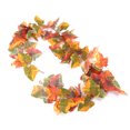 thumbnail image 4 of Maple Leaf Vine Decoration Garland Simulation Rattan Red Maple Leaf Piping Collapsible Ceiling Fall Maple Cane Hanging Wall Garnish Ornament, 4 of 7