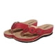 thumbnail image 5 of Zapatos de mujer Tacón inclinado Sandalias de tacón bajo Zapatillas casuales de talla grande Chanclas Wmkox8yii  hj789, 5 of 5