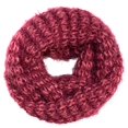 thumbnail image 1 of Peach Couture Trendy Multi Color Warm Cozy Fuzzy Chunky Knit Winter Infinity Scarves Maroon 88, 1 of 1