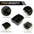 thumbnail image 4 of Bandeja organizadora del consola central Unique Bargains para Jeep Wrangler JK JKU Rubicon Sport 2011-2018, bandeja de almacenamiento del reposabrazos, plástico negro y naranja, 4 of 6