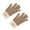 Khaki, variant on 1 Pair Women Gloves Jacquard Thickened Plush Knitted Five Fingers Touch Screen Anti-slip Cold Weather Driving Golfing Skiing Skating Gloves