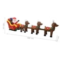 thumbnail image 2 of vidaXL Christmas Inflatable Santa and Reindeer Decoration LED 192.9", 2 of 8