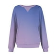 thumbnail image 6 of hotojiny Casual Sweatshirts for Women Fall Long Sleeve Fashion Pullover Tops Crew Neck Loose Lightweight Sweatshirts, 6 of 6