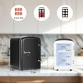 thumbnail image 7 of Mini Fridge,Skincare Fridge,Portable 4-Liter Capacity Makeup Fridge,Ideal for Bedroom, Dorm, Car and Office Use,Thermoelectric Cooler and Warmer,Car Fridge (Black), 7 of 7