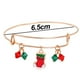 thumbnail image 2 of Brazalete navideño para mujer, dijes navideños, acabado brillante, pulseras navideñas, 2 of 5