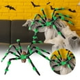 thumbnail image 2 of 47" Extra Large Halloween Spider Decoration - Jumbo Scary Hairy Spider for Yard, Porch, Haunted House & Indoor Halloween Party Decor, 2 of 5