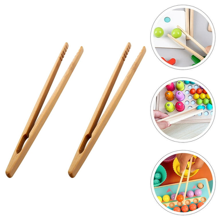 4pcs High Quality Durable Plastic Clip Tweezers Fine Motor for Kids Toddler  Learning Toys for Kids Plant Insect Study Tools Set