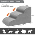thumbnail image 6 of Dog Stairs for Small Dogs, High Density Foam Dog Steps, Extra Wide Non-Slip Pet Ramp for High Beds Or Couch, Soft Doggie Ladder for Dogs Injured, Older Pets, Small Cats, 6 of 8