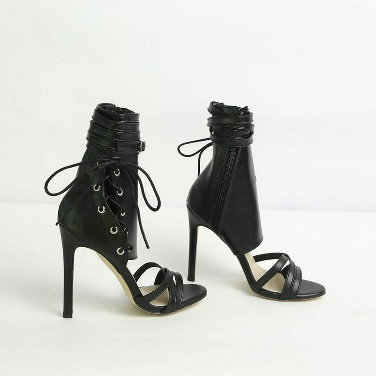 Herrnalise Women's Sexy High Heeled Open Toe Hollow Strappy Herrnalise Women's Sexy High Heeled Open Toe Hollow Strappy