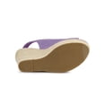 thumbnail image 5 of BLISSFUL STEP Women's Espadrilles Platform Heel Wedges Sandals Purple 5.5, 5 of 7