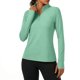thumbnail image 2 of V Cuello 3/4 Manga Tops para las Mujeres Camisas de Entrenamiento con Protección Solar, Camisetas de Moda Primavera Verano Blusas de Túnica para Uso Diario, 2 of 8