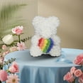 thumbnail image 6 of Faux Rose Bear – Handmade Artificial Flower Bear with Gift Box, Romantic Preserved Rose Teddy for Valentine's Day, Anniversary & Home Decor, 6 of 6