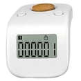 thumbnail image 1 of Contador de pantalla LCD digital Mini dispositivo de conteo de cuentas portátil 6 dígitos Clicker numérico, blanco AweSitey  EL5226-02B, 1 of 2