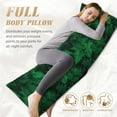 thumbnail image 7 of Naloa Green Leave Fern Body Pillow Cover, Pillowcases with Hidden Zipper Breathable Long Pillow Case (Pillows are not included,20x54 inch), 7 of 7