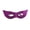 Purple, variant on Halloween Embossed Metallic Half-Face Mask, Textured Eye-Covering Masquerade Prop with Elastic Band (1 PC Mask) Silver One Size