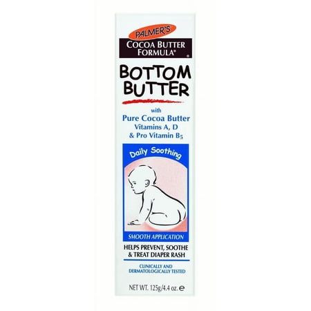 Cocoa Butter Formula Bottom Butter Diaper Rash Cream Tube, 4.4 Oz