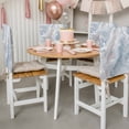 thumbnail image 3 of Gray Marble Chair Covers Set of 1 Fluid Art Abstract Modern Chair Back Covers Stretch Removable Washable Slipcovers Protector for Dining Room Kitchen Party Decor, 3 of 9