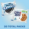 thumbnail image 2 of OREO Chocolate Sandwich FEV6&nbsp;Cookies & CHIPS AHOY! Chocolate Chip Cookies Gluten Free Cookies Variety Pack, 20 Snack Packs, 2 of 3