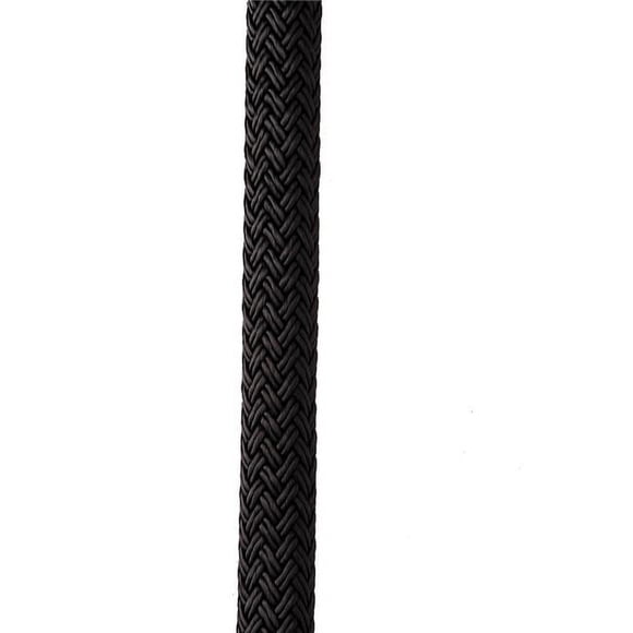 New England Ropes C5054-24-00025 Fil de Quai à Double Tresse en Nylon 0,75 Po x 25 Pi - Noir