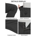 thumbnail image 3 of Wantdo Men's Pants Ripstop Cargo Pants Hiking Work Pants Black 34x30, 3 of 9