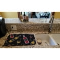 thumbnail image 2 of Red and White Wine on Black Dish Drying Mat, 2 of 7