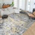 thumbnail image 1 of JV Home Area Rug Elegance Yellow Grey 5'3"x7'3" Washable Carpet Anti Slip, 1 of 7