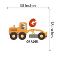 thumbnail image 3 of DAYCARE - Adhesive Kids Playroom Kindergarten Educational Vinyl Décor Art Grader Vehicle Animal Driver Design Easy To Apply Child Care Wall Decal Sticker 30" x 18", 3 of 3