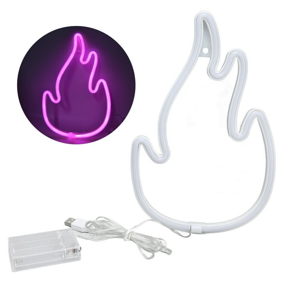 Oubit LED Neon Lights,Flame Neon Sign Dual Flame Neon Light Neon Lights Custom Engineered