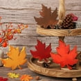 thumbnail image 4 of Farmhouse Fall Table Decor Set – 4-Pc Vintage Wooden Maple Leaf Signs Block, Rustic Harvest Tabletop Decorations for Thanksgiving Home/Tiered Tray/Party Shelf Display, 4 of 7