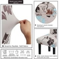 thumbnail image 4 of Dining Room Chair Covers Set of 4, Washable Kitchen Seat Protector, Removable Flower Printed Stretchable Parsons Chair Slipcover for Room, Office, Hotel, Ceremony(03# Flower), 4 of 6