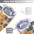 thumbnail image 5 of Happy Halloween Tumbler with Handle Insulated Coffee Mug 40 oz Cafe Tumblers for Drinking Coffee Water Wine Ideal Gift for Husband Son Dad, 5 of 7