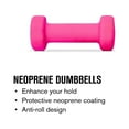 thumbnail image 3 of Weider 3 lb. Neoprene Dumbbell with Square Anti-Roll Design, 3 of 6