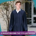 thumbnail image 6 of Endea Graduation Shiny Navy Blue Graduation Gown, 6 of 8