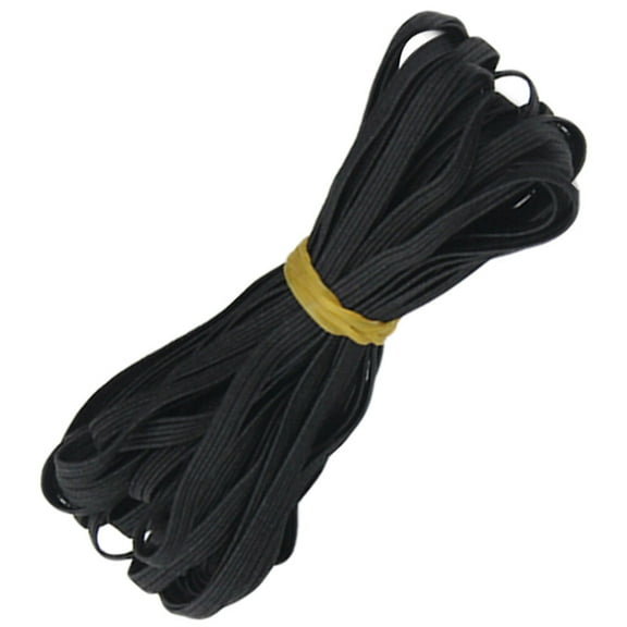 ELAYARD Premium Black Elastic Band for Sewing Strong Stretch Band for Waistbands Necklines and Crafts