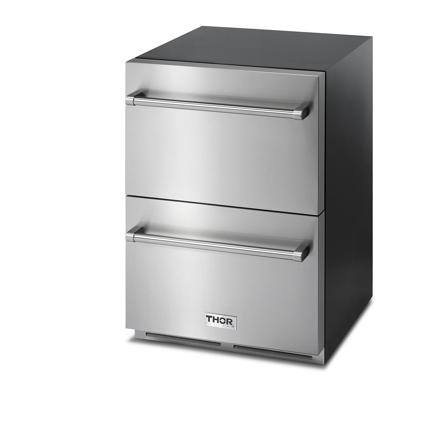 THOR Kitchen Indoor/Outdoor Double Drawer Refrigerator - TRF24U