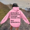thumbnail image 7 of WENWU Womens Hoodie Long Sleeve Hoodies for Women Pullover Unisex Hoodie Pink Sweatshirts Womens Winter Tops Women's Clothes, 7 of 7
