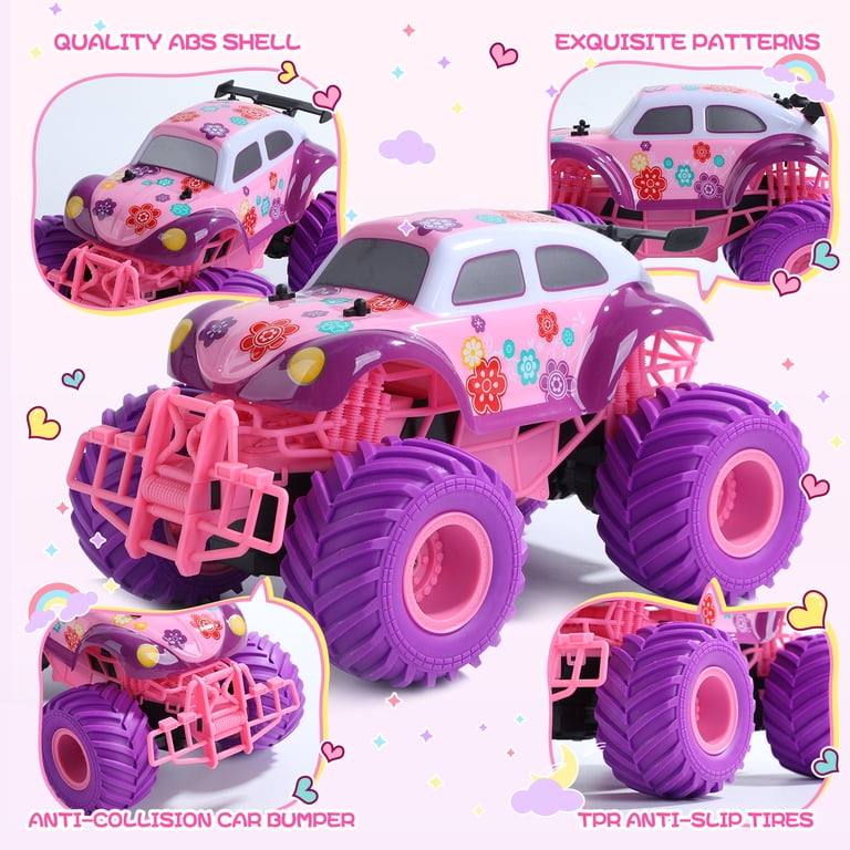 JoyStone Pink RC Jeep, 1:18 Scale with LED Lights photo 4