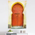 thumbnail image 1 of Architecture Tapestry, Old Moroccan Historical Antique Locked Building Door Interior, Fabric Wall Hanging Decor for Bedroom Living Room Dorm, 5 Sizes, Pale Yellow Burnt Orange, by Ambesonne, 1 of 1