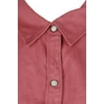 thumbnail image 3 of Sanctuary Womens Pink Long-Sleeve Snap Front Work Shirt M, 3 of 3
