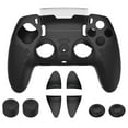 thumbnail image 1 of Game Controller Skin for PS5, Anti-Slip Soft Silicone Protective Cover Case for PlayStation 5 Wireless Controller with 4 Thumb Grip Caps and L2R2 Trigger Extenders, 1 of 8
