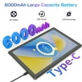 thumbnail image 5 of Taicans 10.1 Inch android 12 Tablet 6GB RAM 64GB+1TB Expandable,IPS HD Screen,6000mAh 10H Battery,WiFi 6,Bluetooth 5.2 - Perfect for Kids Learning,Streaming & Work, 5 of 8