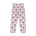 thumbnail image 6 of Uemuo Cute Cupcake Pattern Men's Wide Leg Palazzo Lounge Pants with Pockets Light Weight Loose Comfy Casual Pajama Pants-XX-Large, 6 of 9