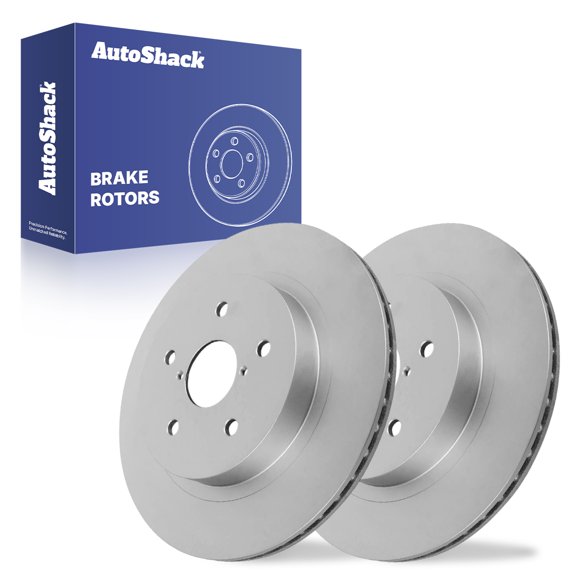 AutoShack Rear Vented Coated Brake Rotors 2-PC Set Replacement for 2015-2026 Subaru Outback 2015-2025 Subaru Legacy ArmorStop 11.81" (300 mm)