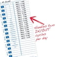 thumbnail image 3 of Tarjetas de tiempo Pyramid Time Systems 35100-10MB 1000 tarjetas, 3 of 7
