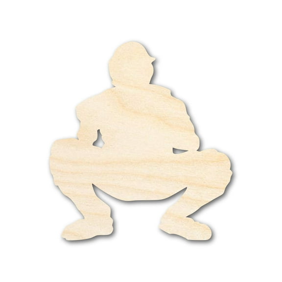 Bigger Better | Unfinished Wood Baseball Catch Shape | DIY Craft Cutout | 18" / 1/2"