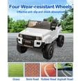 thumbnail image 3 of Garvee Licensed Tǒyōtǎ 24V Ride On Car for Kids – 2-Seater Electric Truck with Parent Remote Control, All-Terrain Capability, and Dual Driving Modes,White, 3 of 8